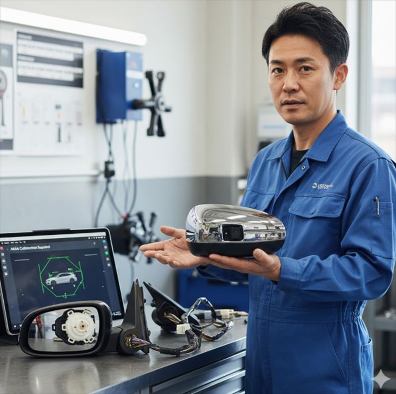 サイドミラー 片方動かない モーター音